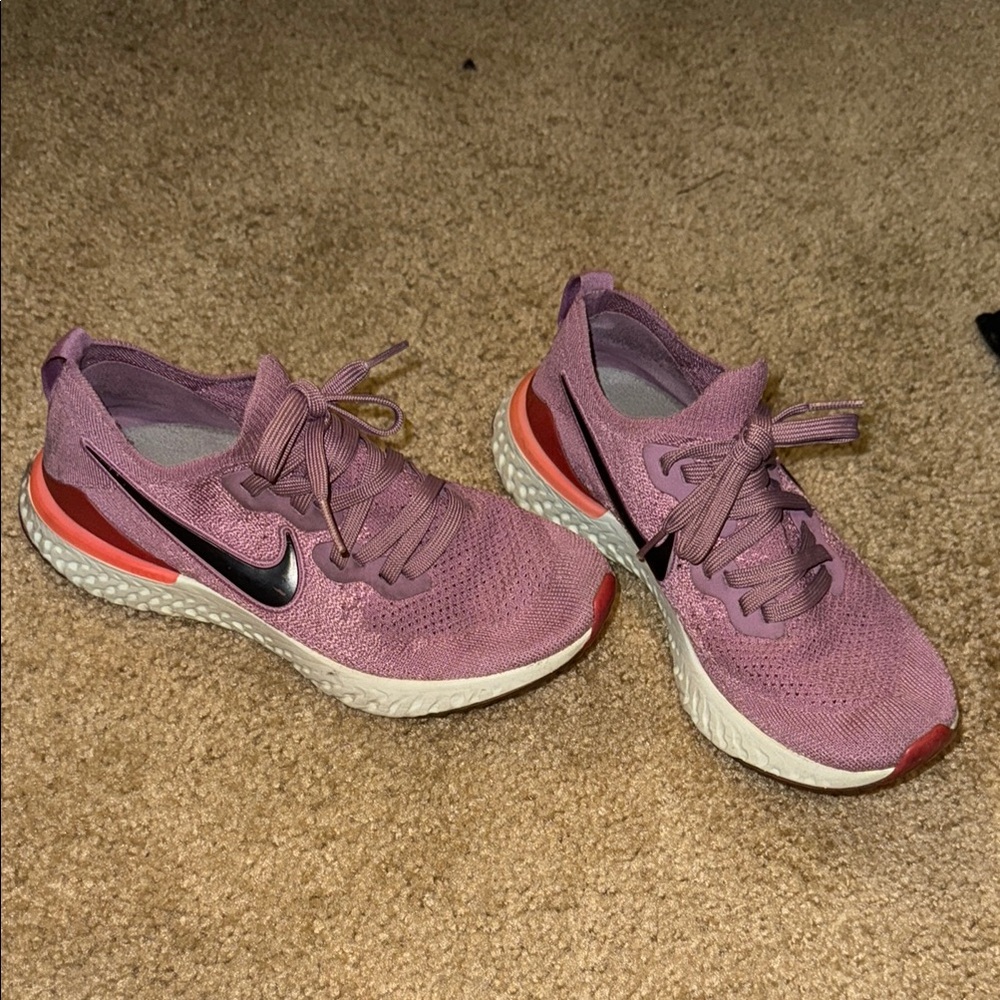 Nike Purple Athletic Shoes with Mesh Upper